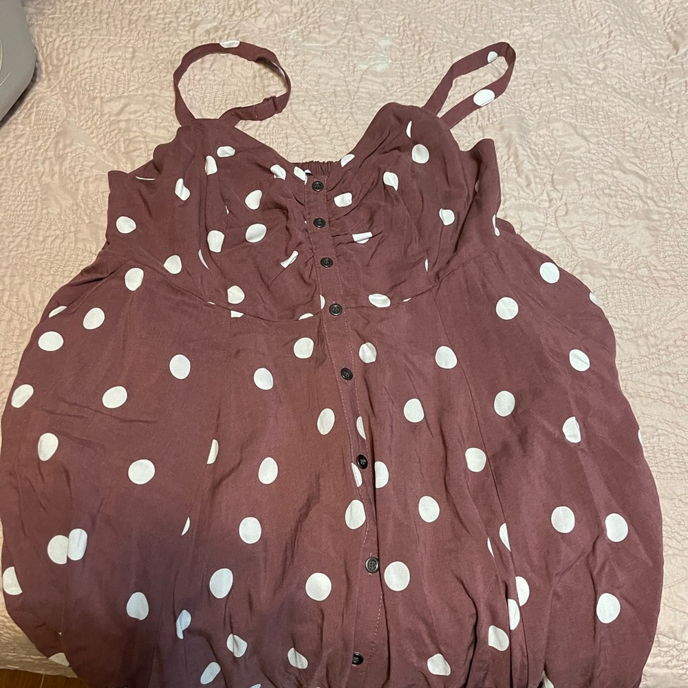 Torrid poll a dot dress with pockets
